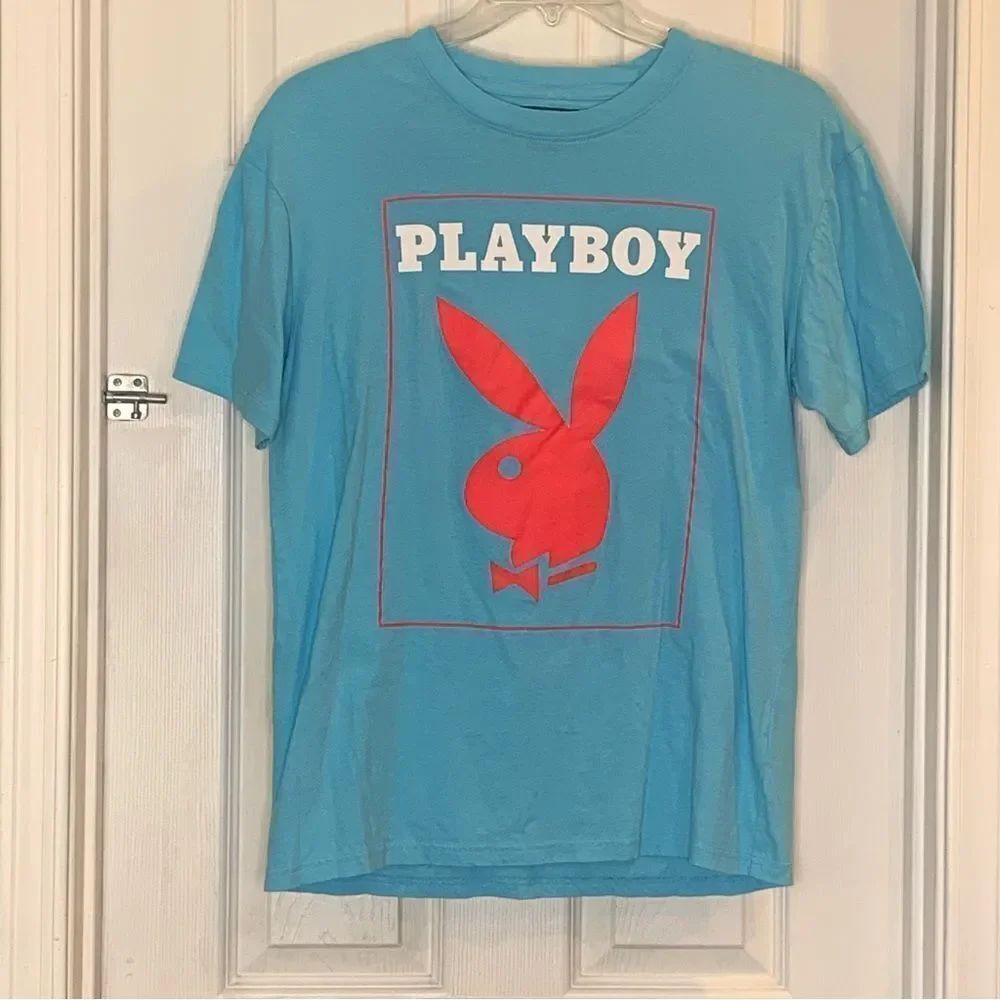 Playboy x PacSun Men’s Tee Turquoise Size Medium
